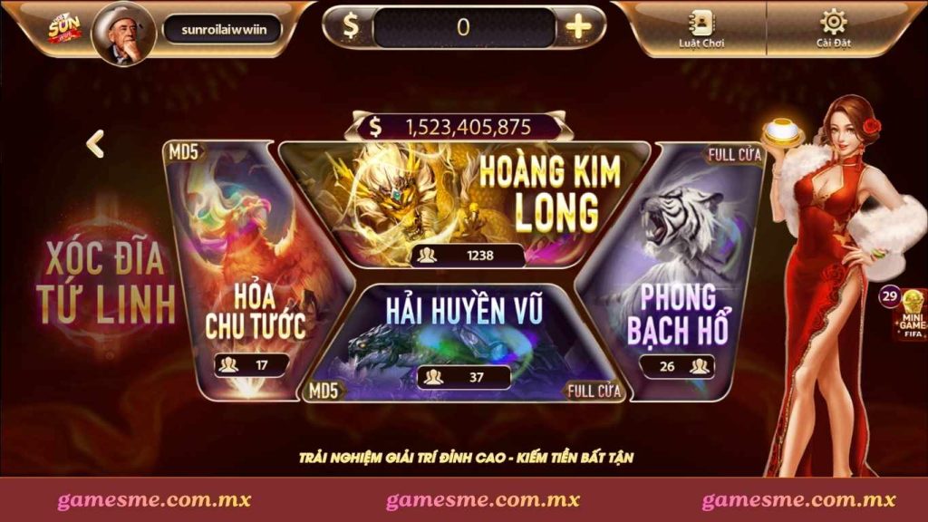 Giới Thiệu Xóc Đĩa Tứ Linh Sunwin, Kinh Nghiệm Chơi Hiệu Quả
